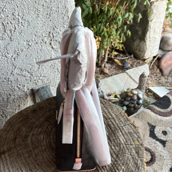 NEW Coach Katy Satchel in Signature Canvas & Shell Pink - Picture 8 of 9